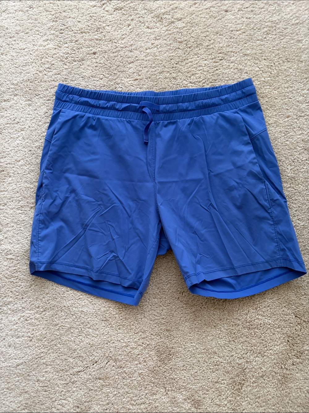 Women’s Blue Athletic Shorts - Lightweight Stretch